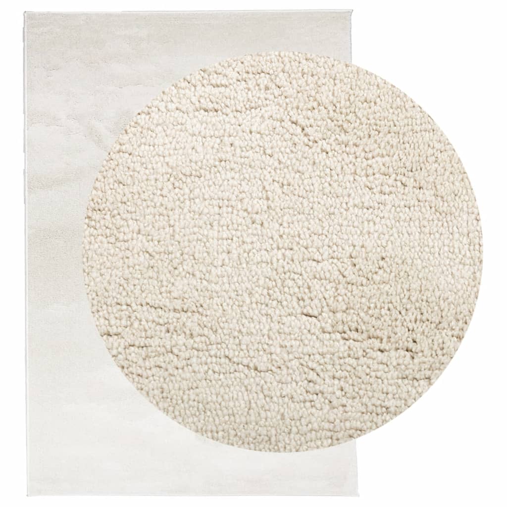 Teppe OVIEDO kort luv beige 120x170 cm
