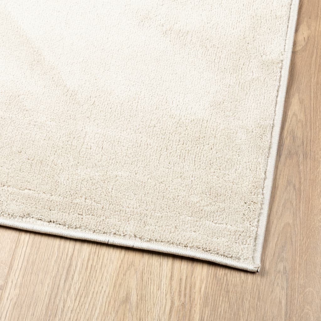 Teppe OVIEDO kort luv beige 120x170 cm