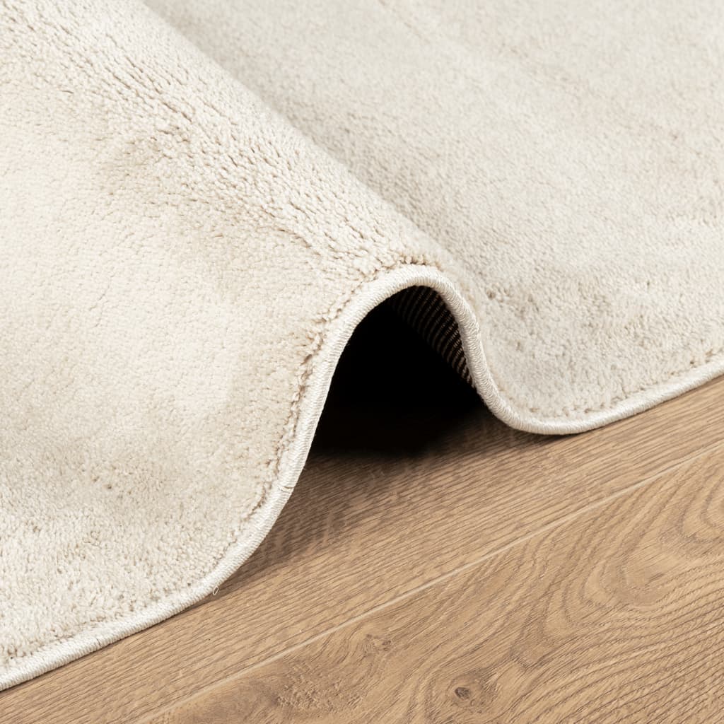 Teppe OVIEDO kort luv beige 120x170 cm
