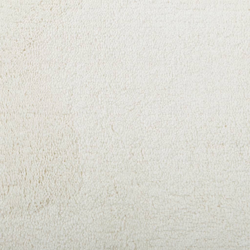 Teppe OVIEDO kort luv kremhvit 100x200 cm