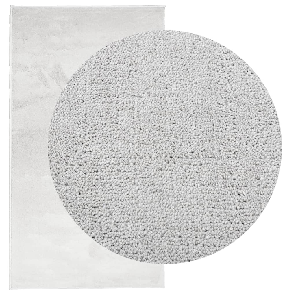 Teppe OVIEDO kort luv grå 80x150 cm
