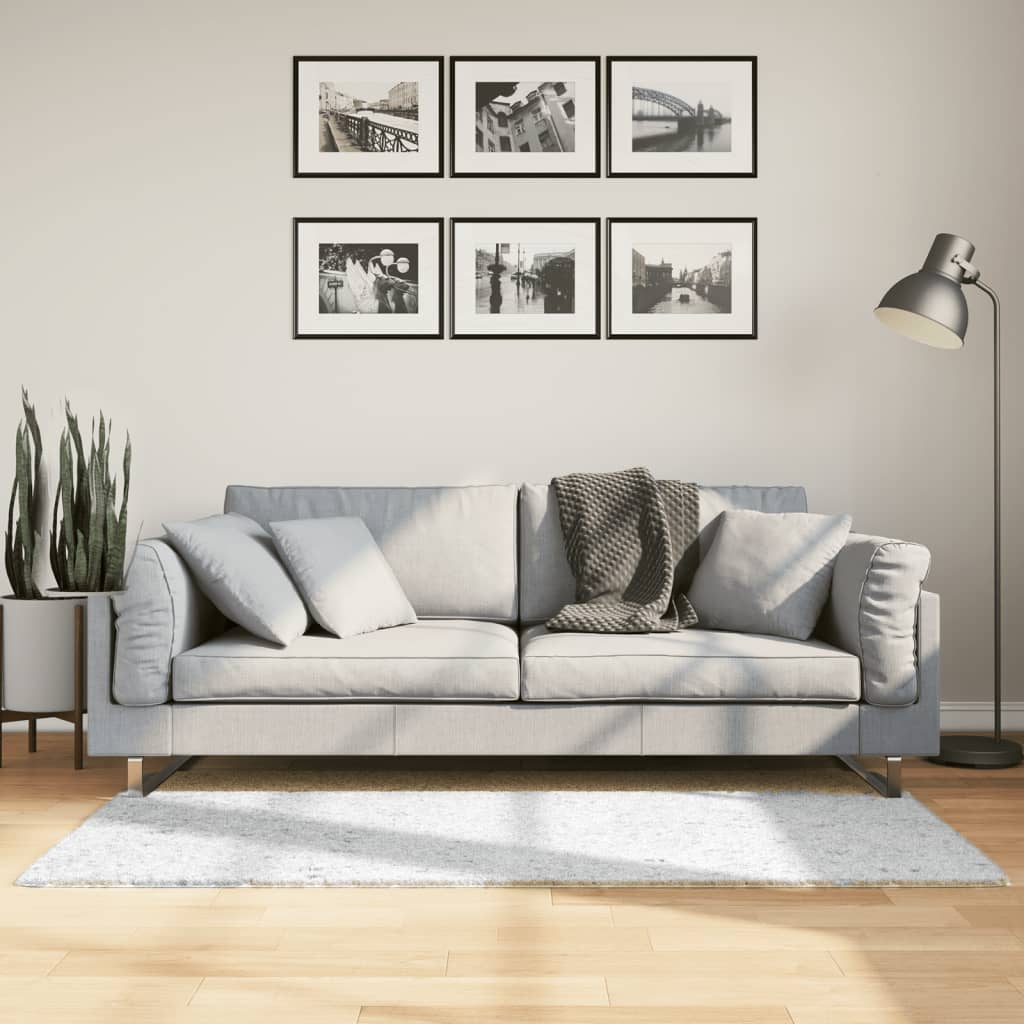Teppe OVIEDO kort luv grå 80x150 cm