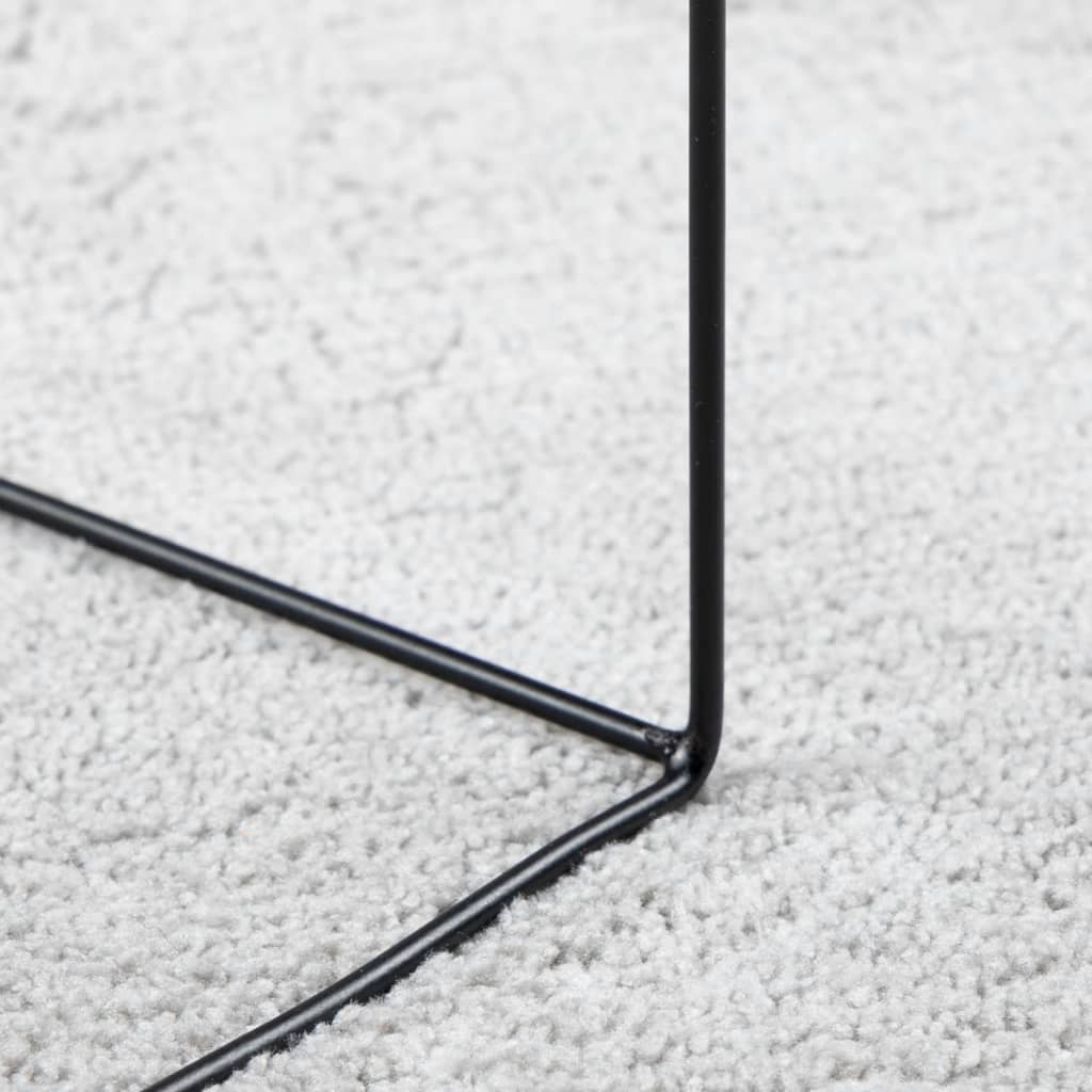 Teppe OVIEDO kort luv grå Ø 120 cm