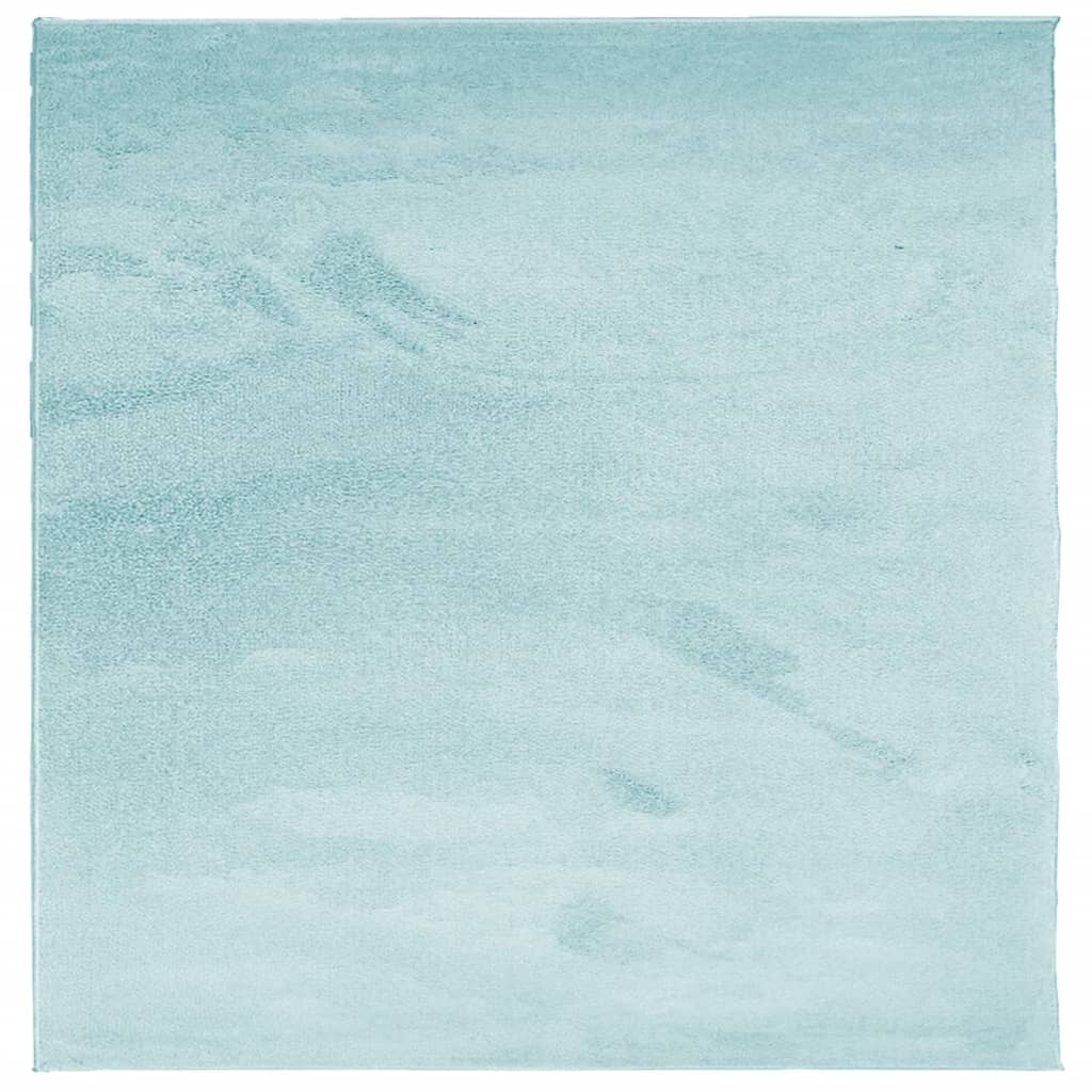 Teppe OVIEDO kort luv grønn 160x160 cm