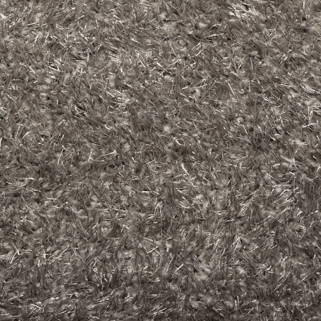 Teppe ISTAN med lang luv skinnende utseende grå 200x280 cm