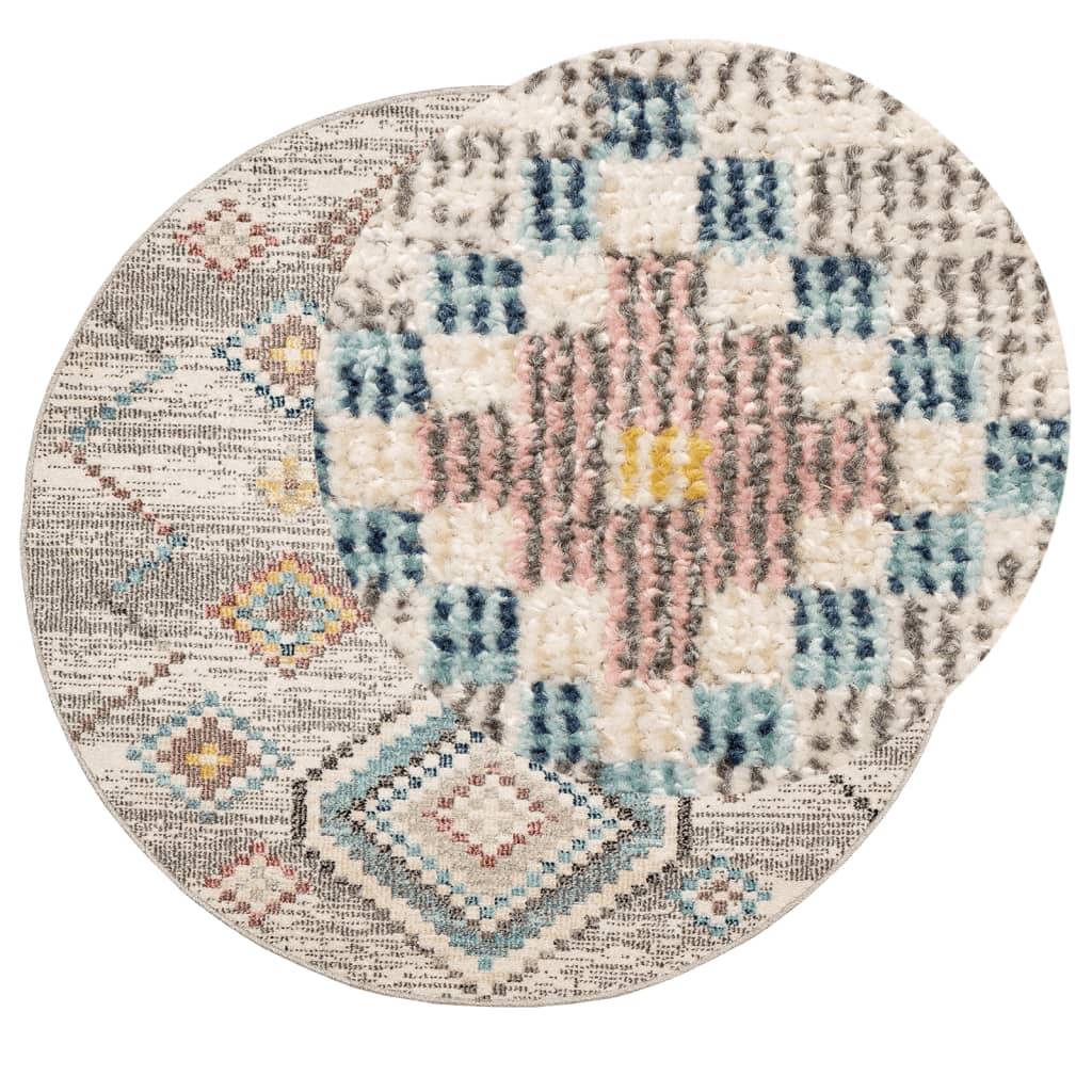 Teppe ARBIZU innendørs og utendørs vintage design Ø 120 cm