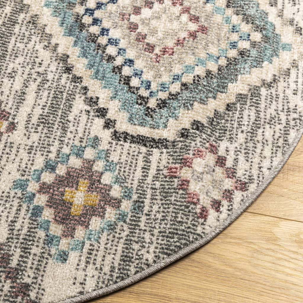 Teppe ARBIZU innendørs og utendørs vintage design Ø 120 cm