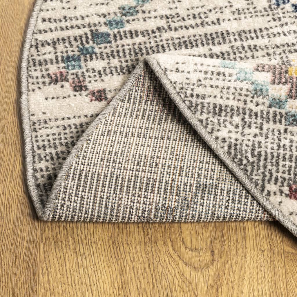 Teppe ARBIZU innendørs og utendørs vintage design Ø 120 cm