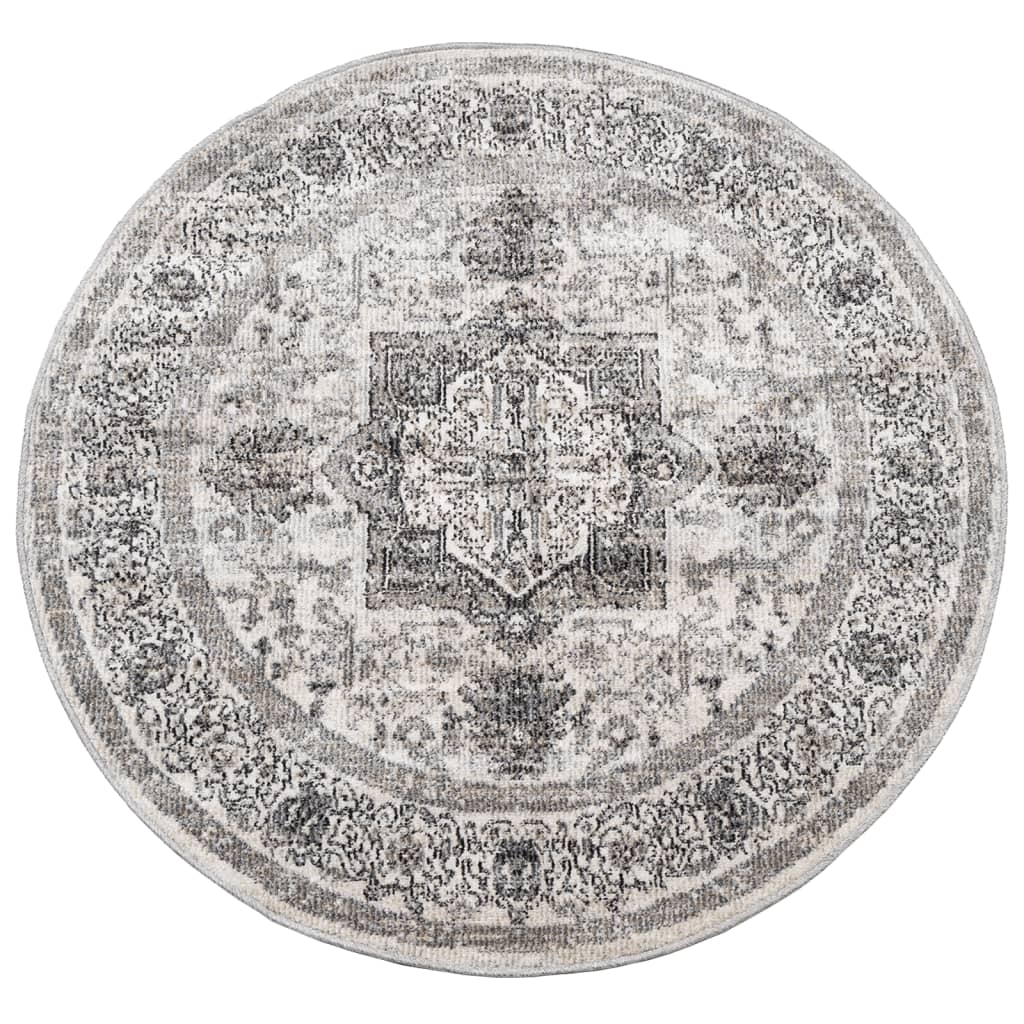 Teppe ARBIZU innendørs og utendørs vintage design Ø 120 cm