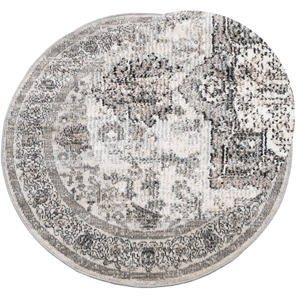 Teppe ARBIZU innendørs og utendørs vintage design Ø 120 cm