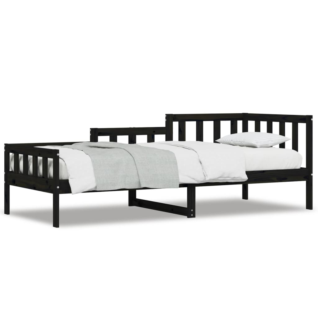 Dagseng svart 90x190 cm heltre furu
