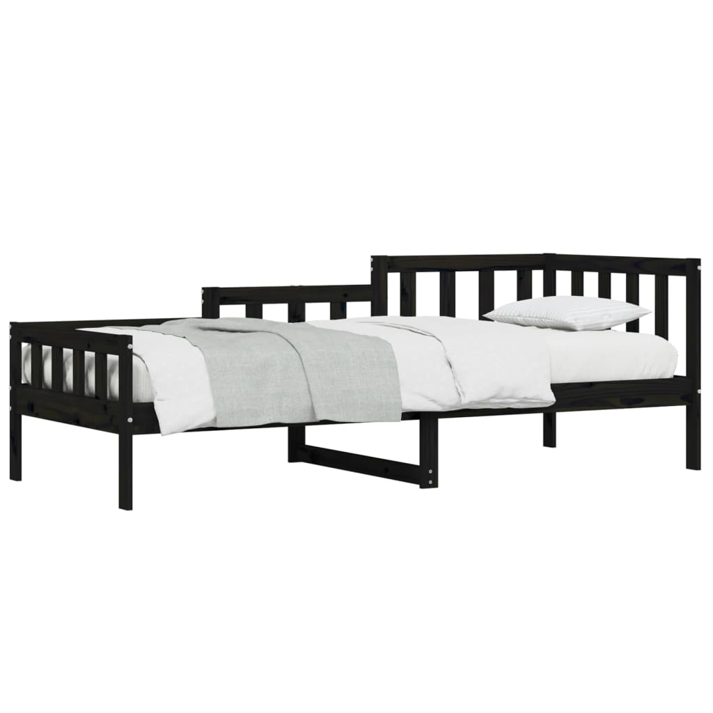 Dagseng svart 90x190 cm heltre furu