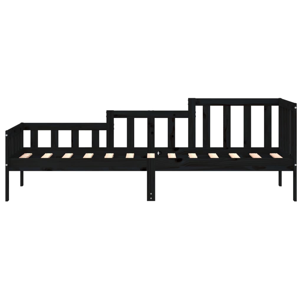 Dagseng svart 90x190 cm heltre furu