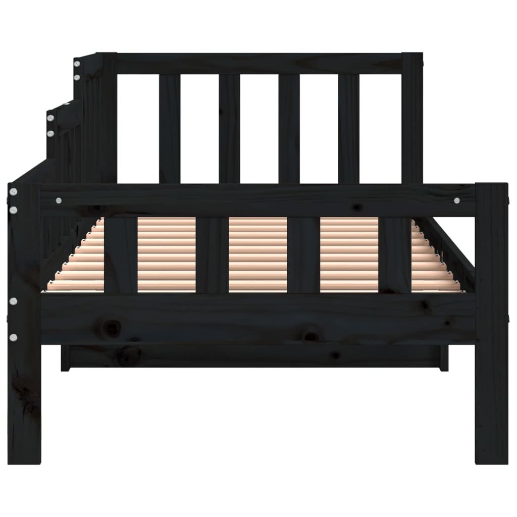Dagseng svart 90x190 cm heltre furu