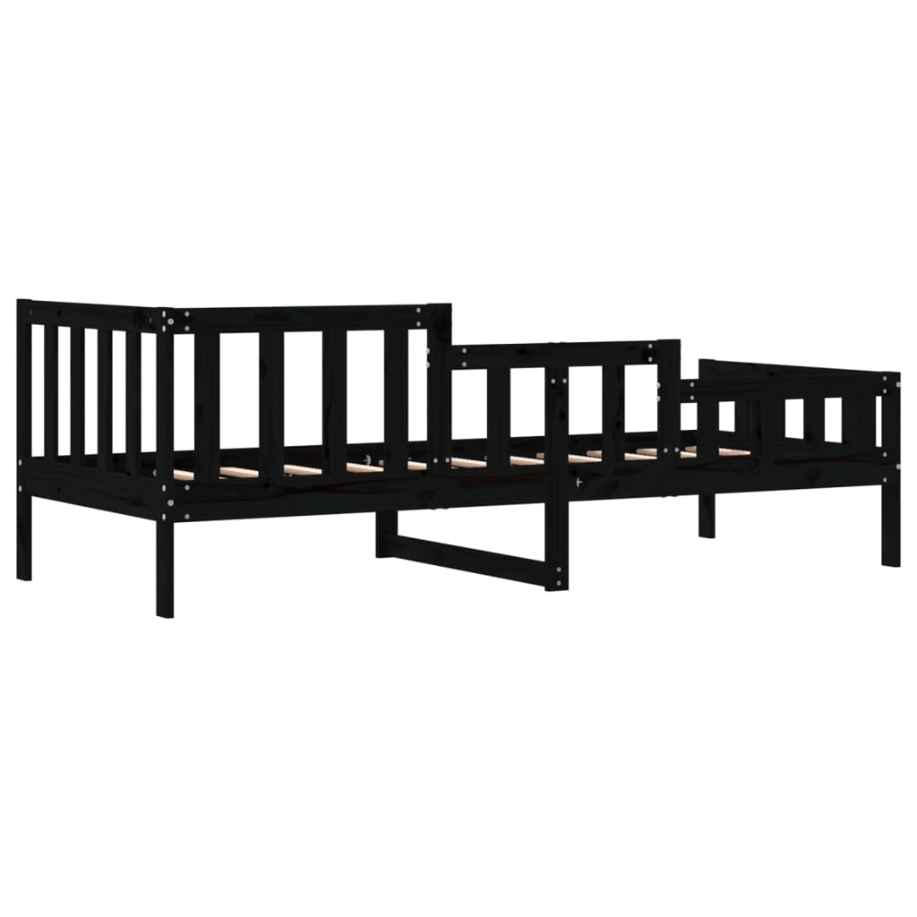 Dagseng svart 90x190 cm heltre furu