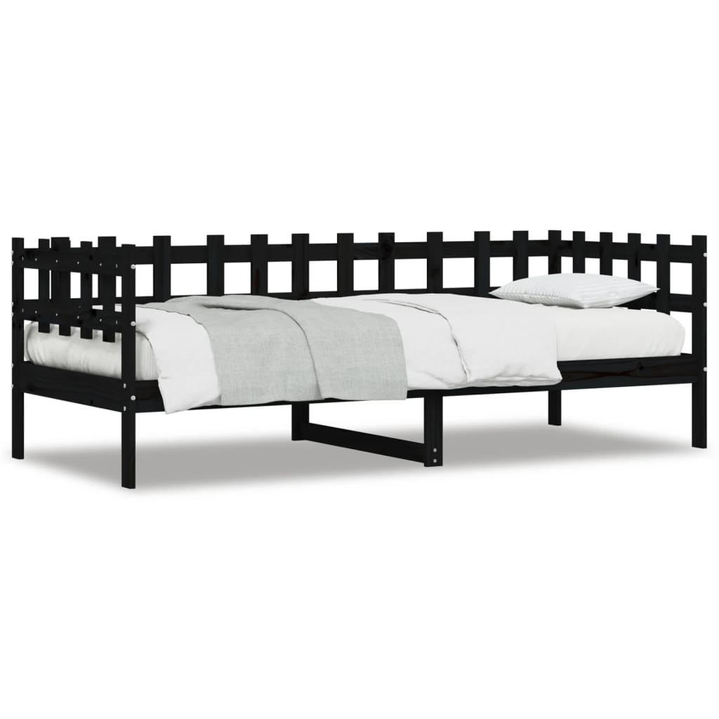 Dagseng svart 90x190 cm heltre furu