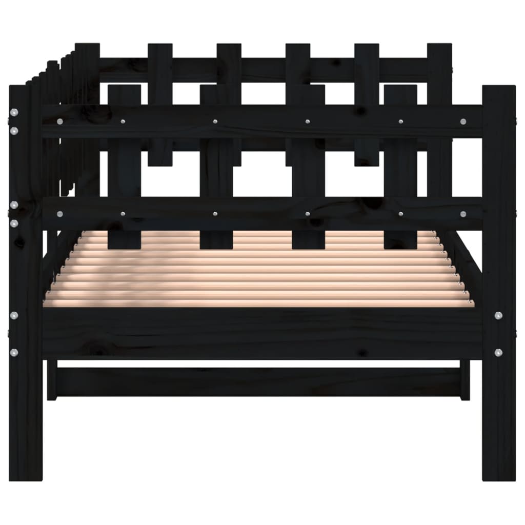 Dagseng svart 90x190 cm heltre furu