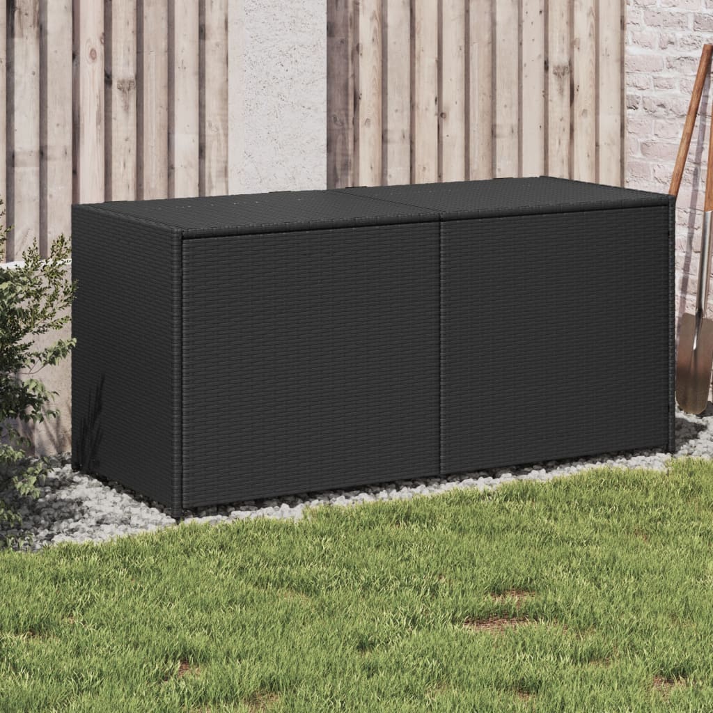 Putekasse svart 283L cm polyrotting