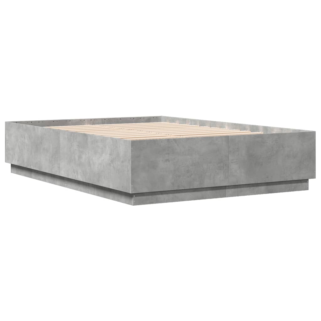 Sengeramme betonggrå 120x200 cm konstruert tre