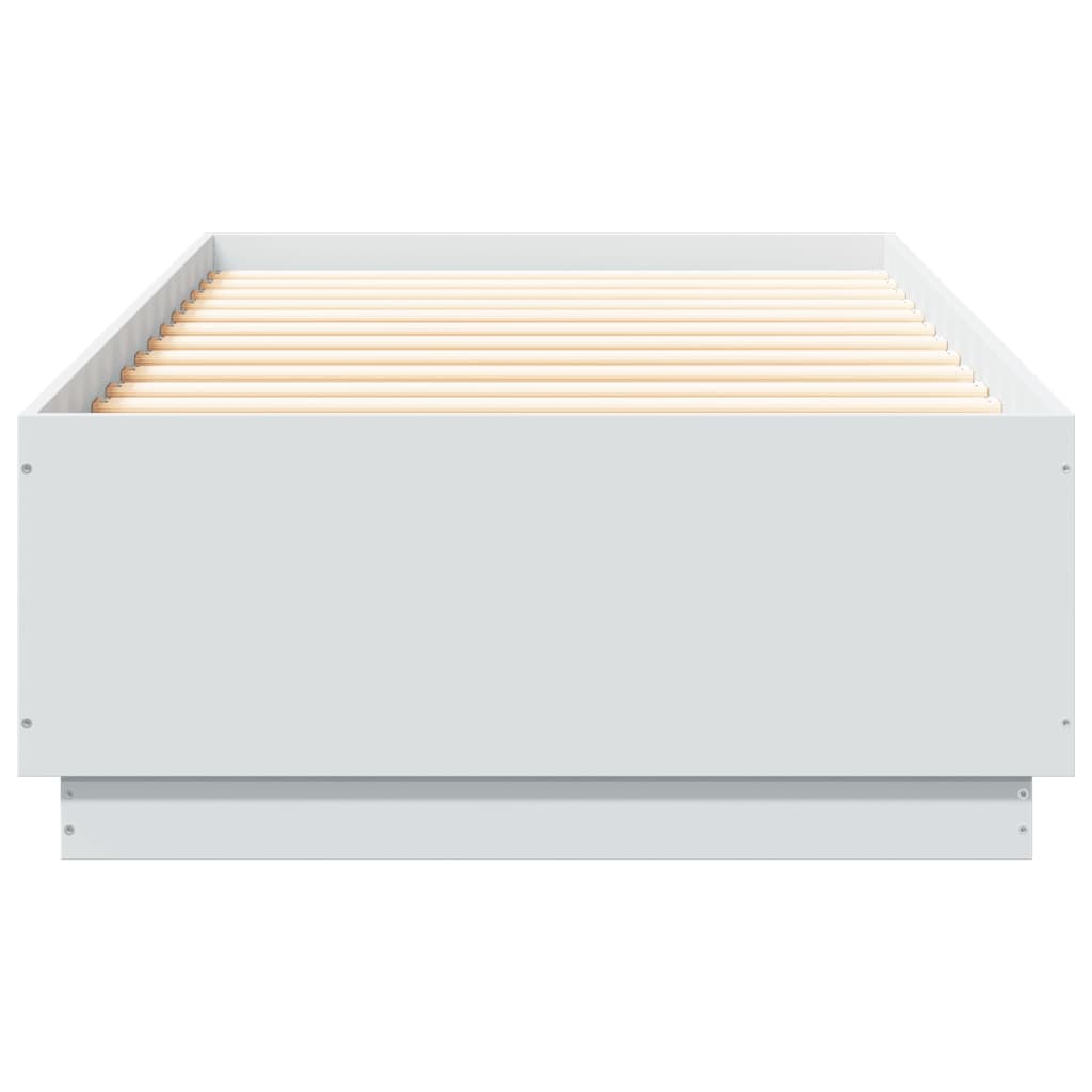 Sengeramme hvit 100x200 cm konstruert tre