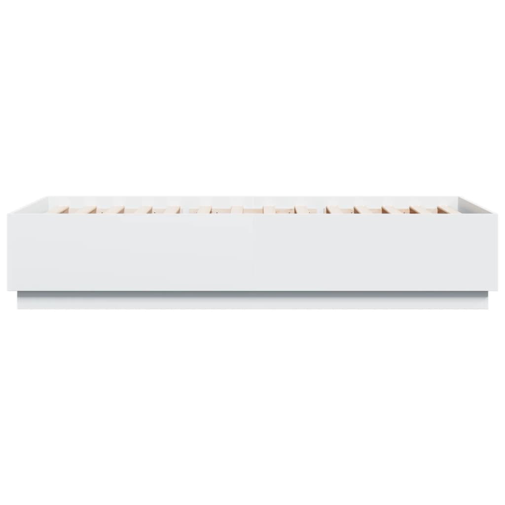 Sengeramme hvit 100x200 cm konstruert tre