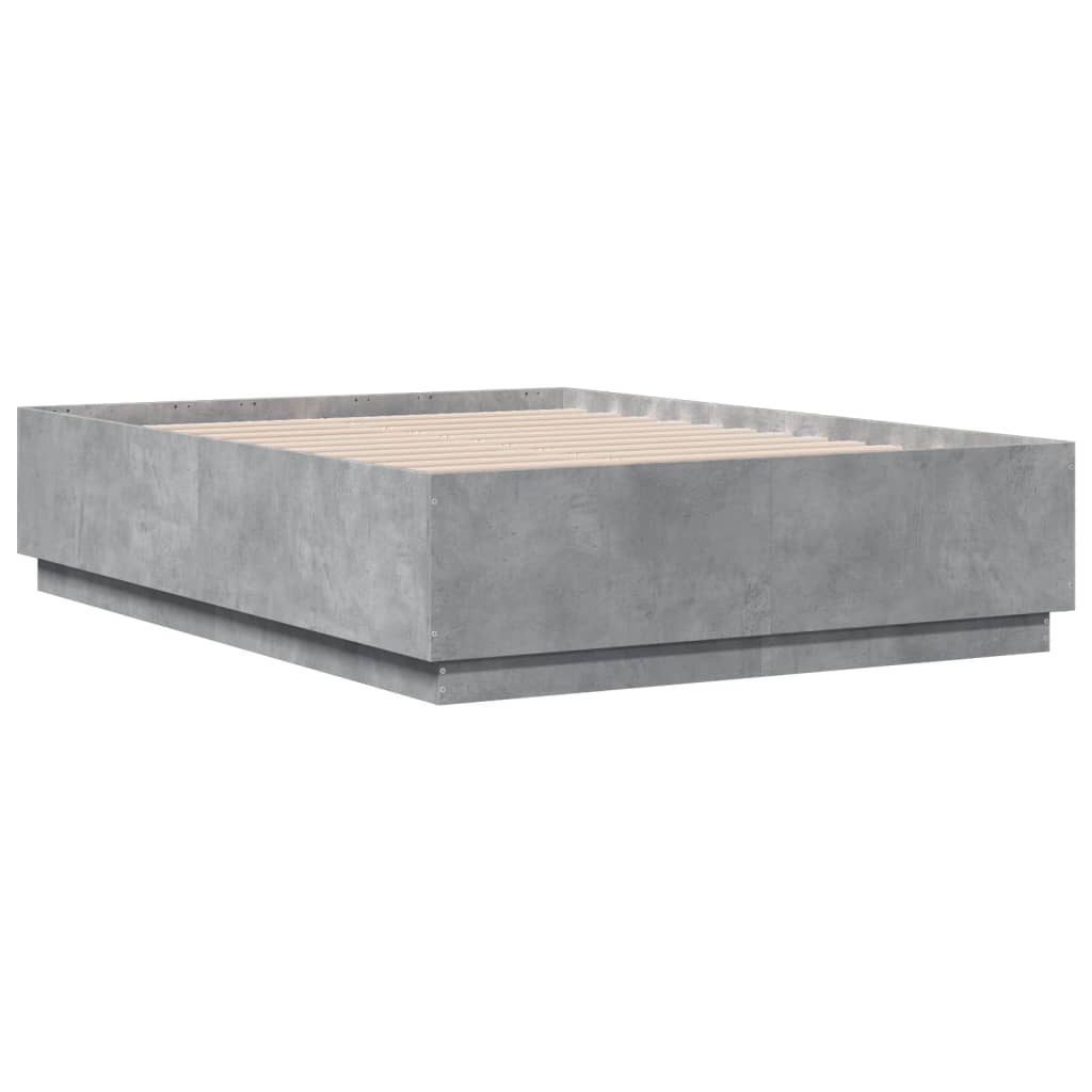 Sengeramme betonggrå 120x190 cm konstruert tre