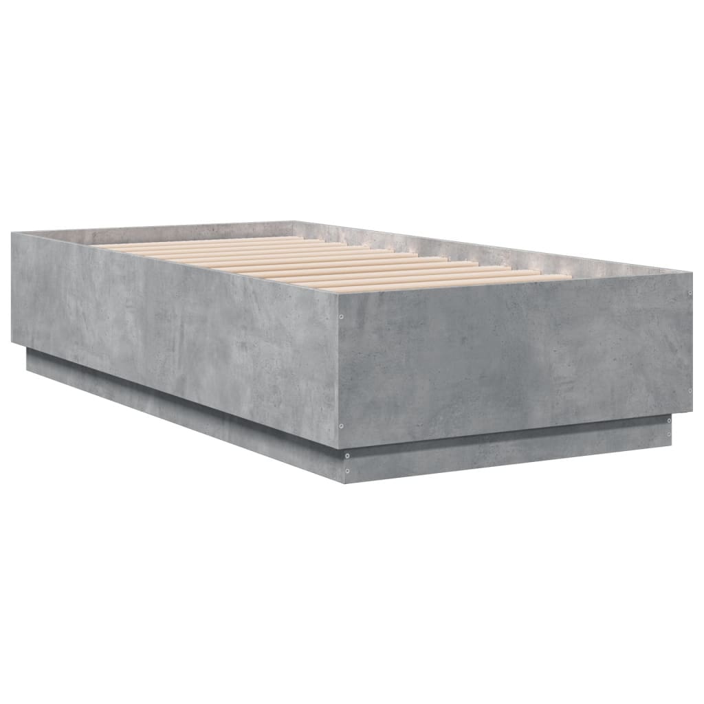 Sengeramme betonggrå 75x190 cm konstruert tre