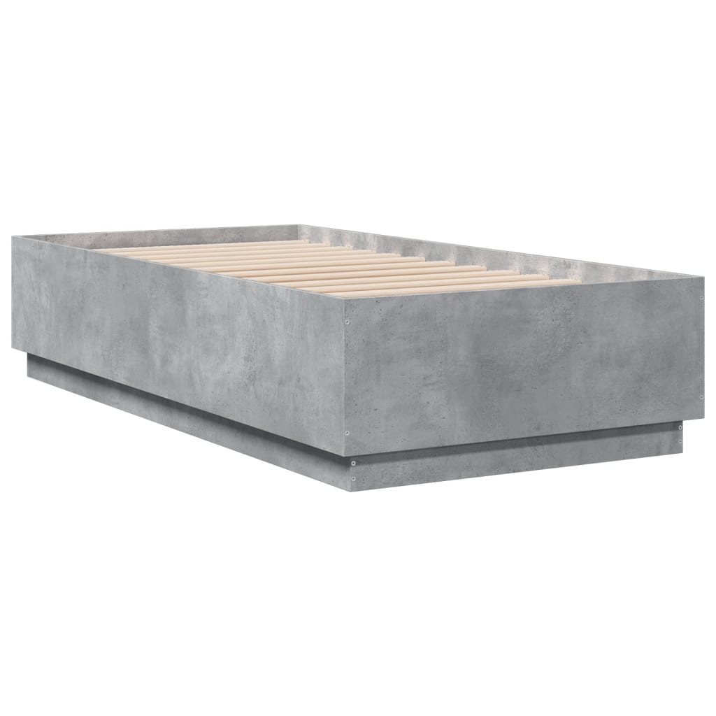 Sengeramme betonggrå 75x190 cm konstruert tre