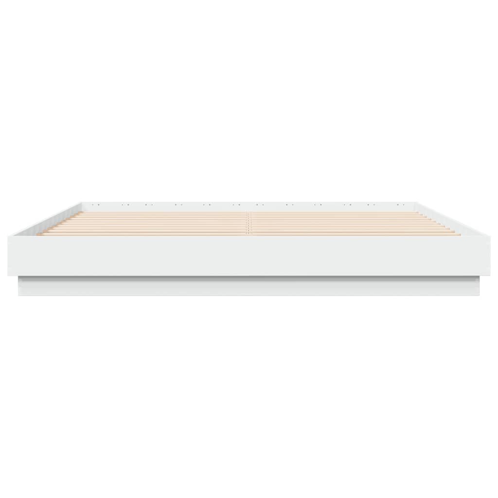 Sengeramme hvit 180x200 cm konstruert tre