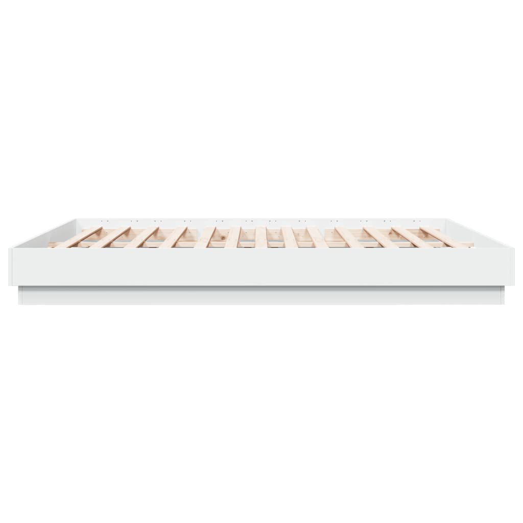 Sengeramme hvit 180x200 cm konstruert tre