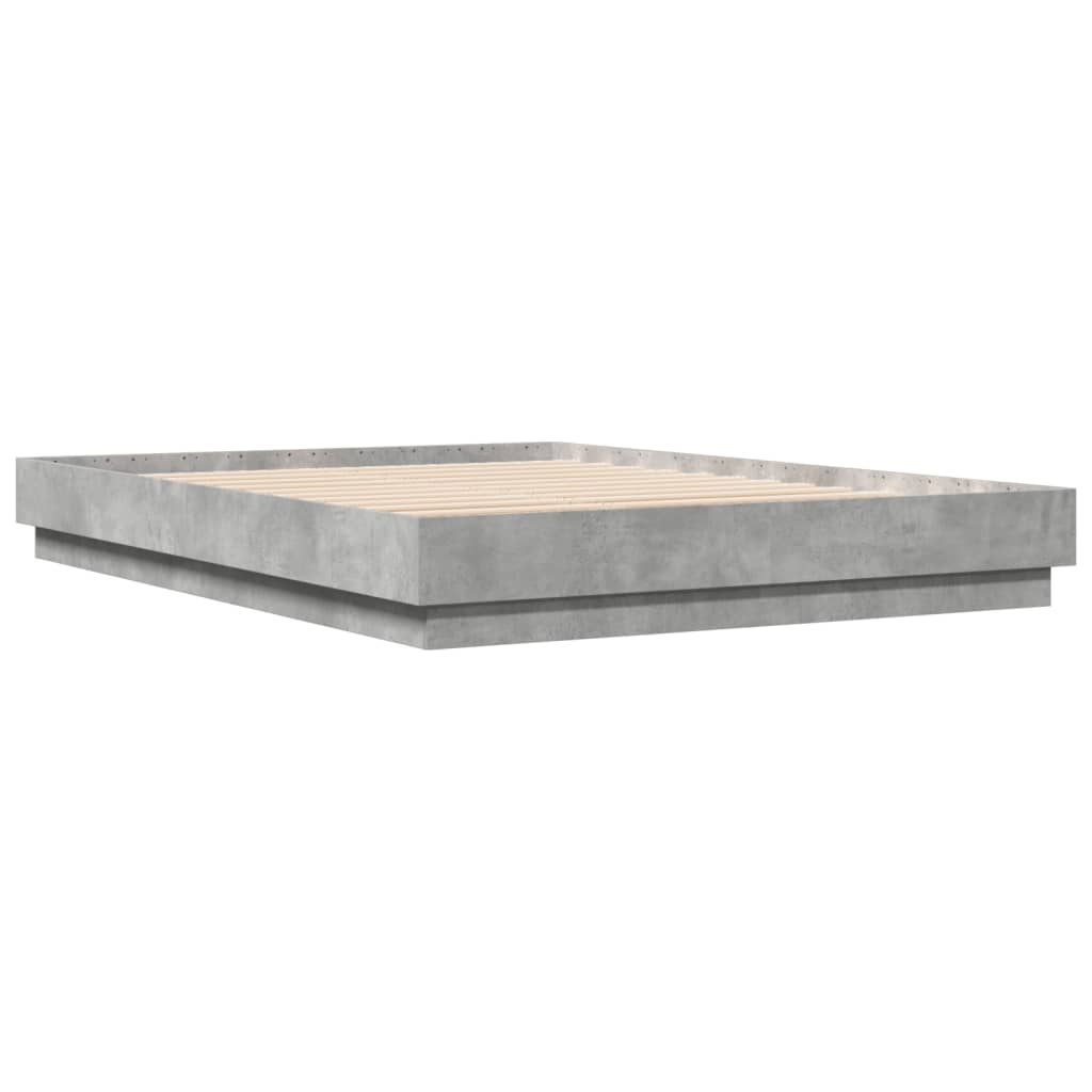 Sengeramme betonggrå 120x200 cm konstruert tre