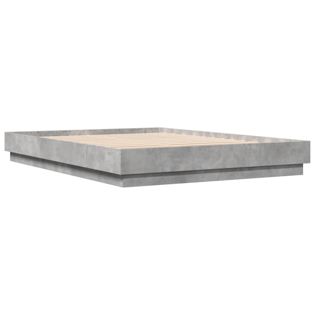 Sengeramme betonggrå 120x200 cm konstruert tre