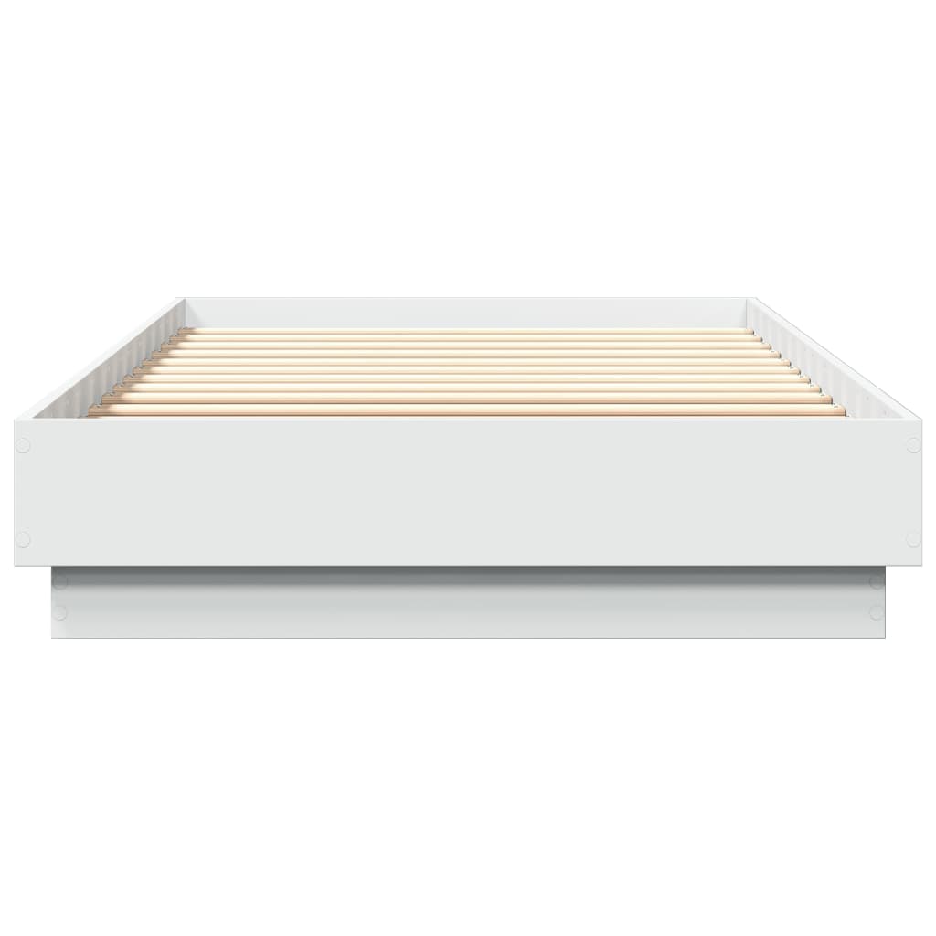 Sengeramme hvit 100x200 cm konstruert tre