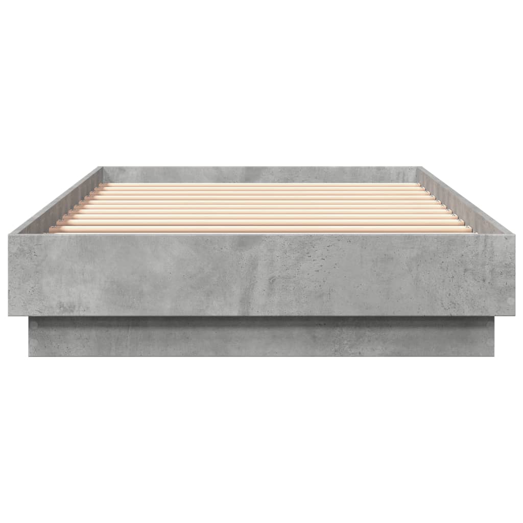Sengeramme betonggrå 90x200 cm konstruert tre