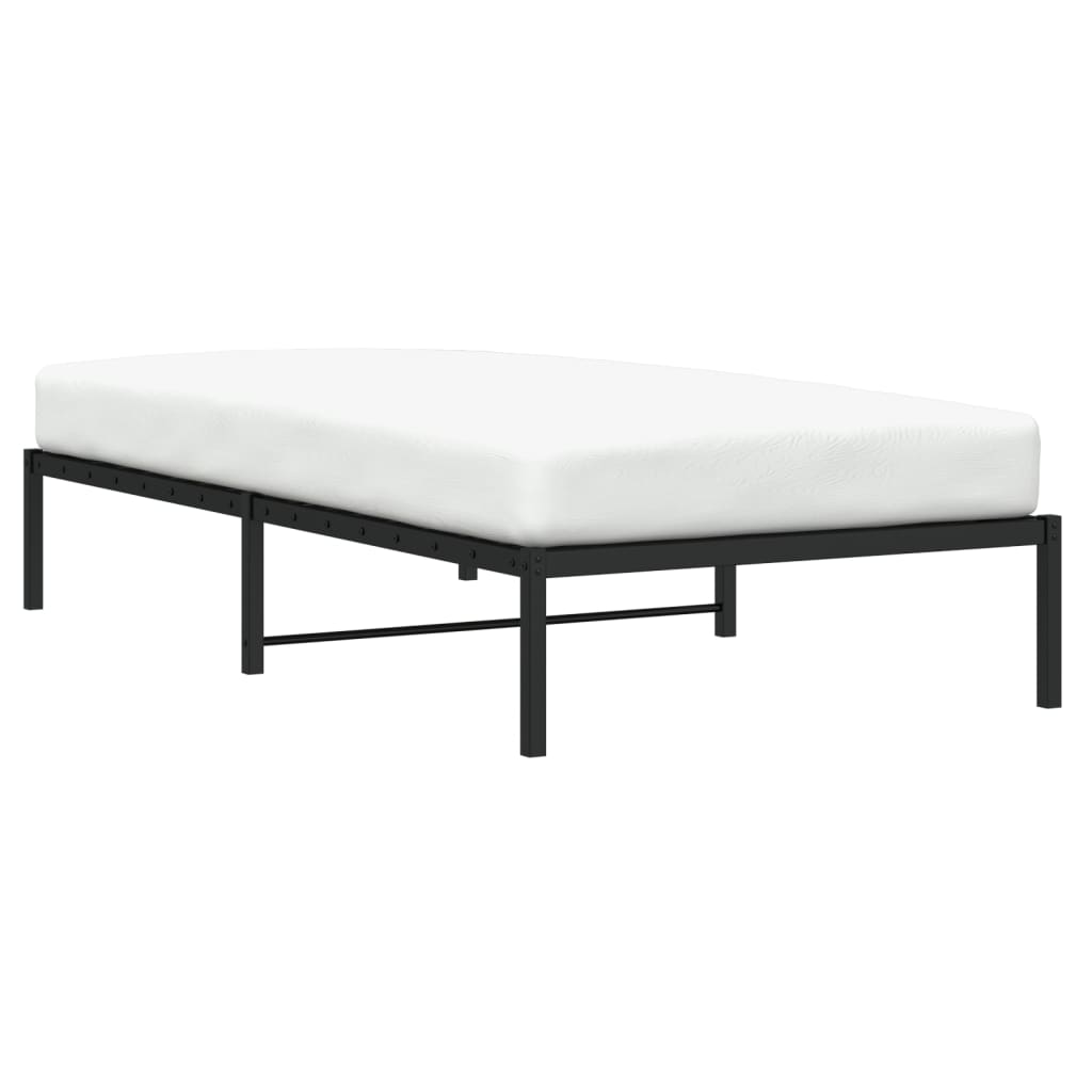 Sengeramme i metall svart 100x190 cm