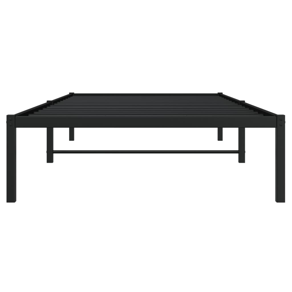 Sengeramme i metall svart 100x190 cm