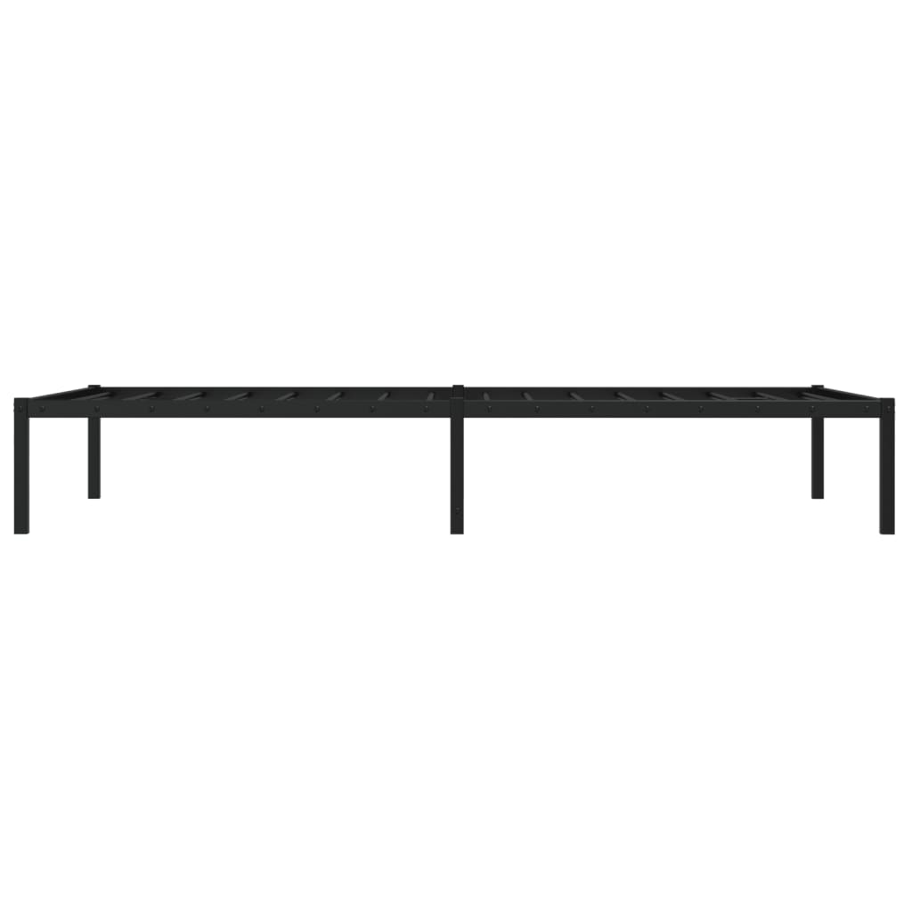 Sengeramme i metall svart 100x190 cm