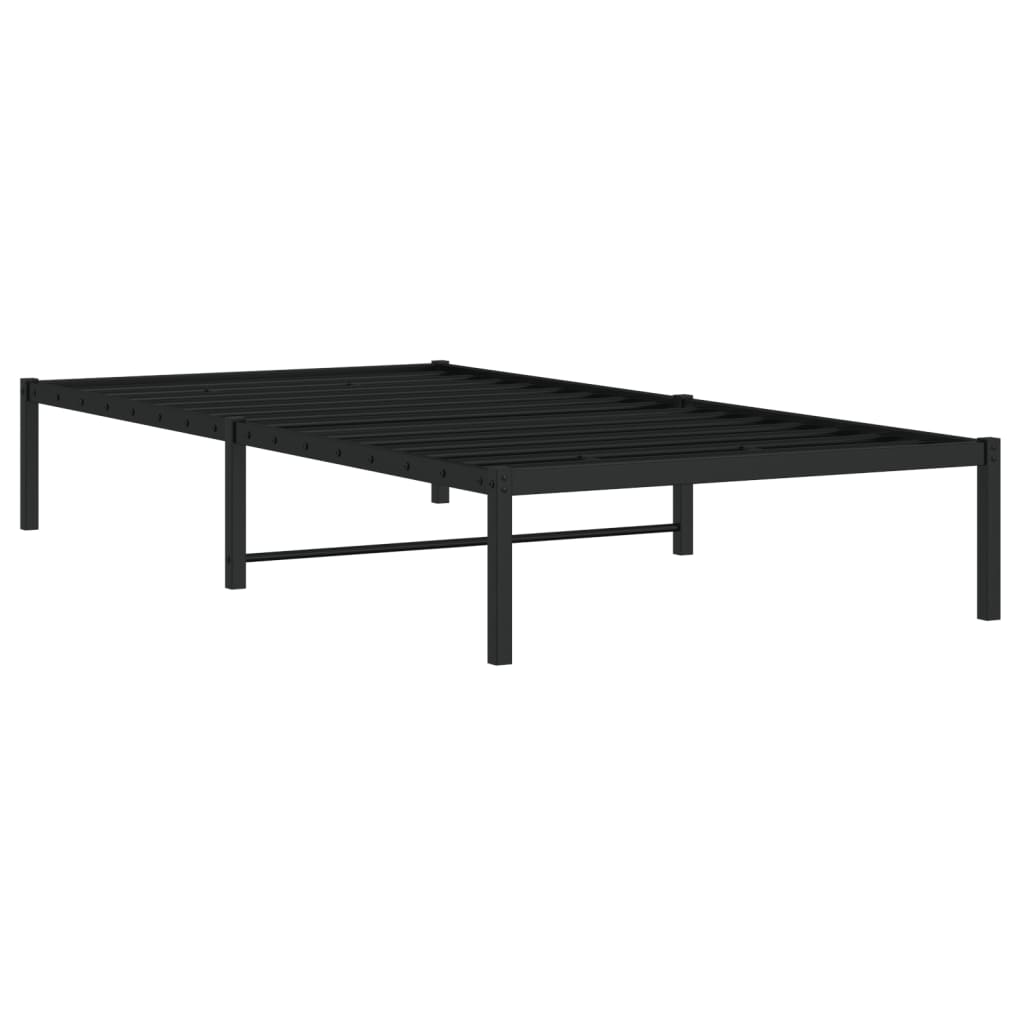 Sengeramme i metall svart 107x203 cm