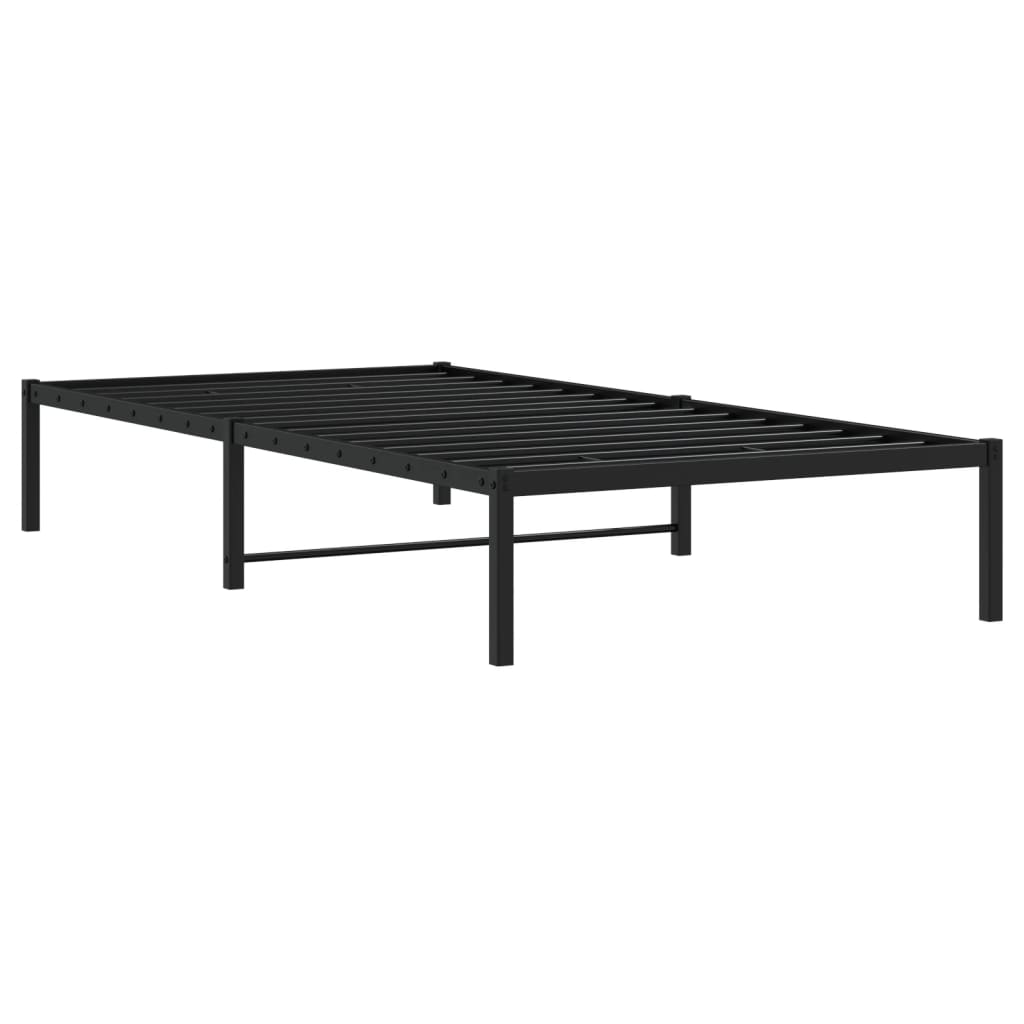 Sengeramme i metall svart 107x203 cm