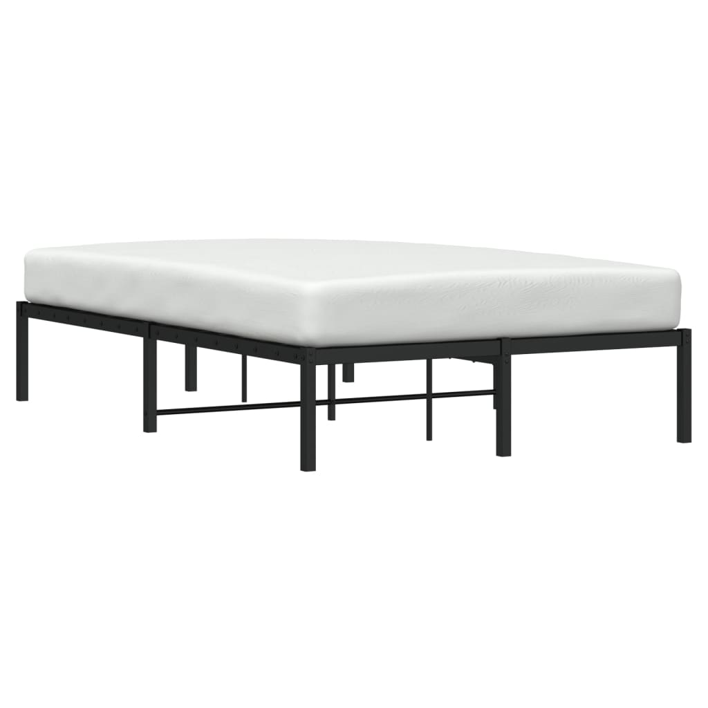 Sengeramme i metall svart 120x190 cm
