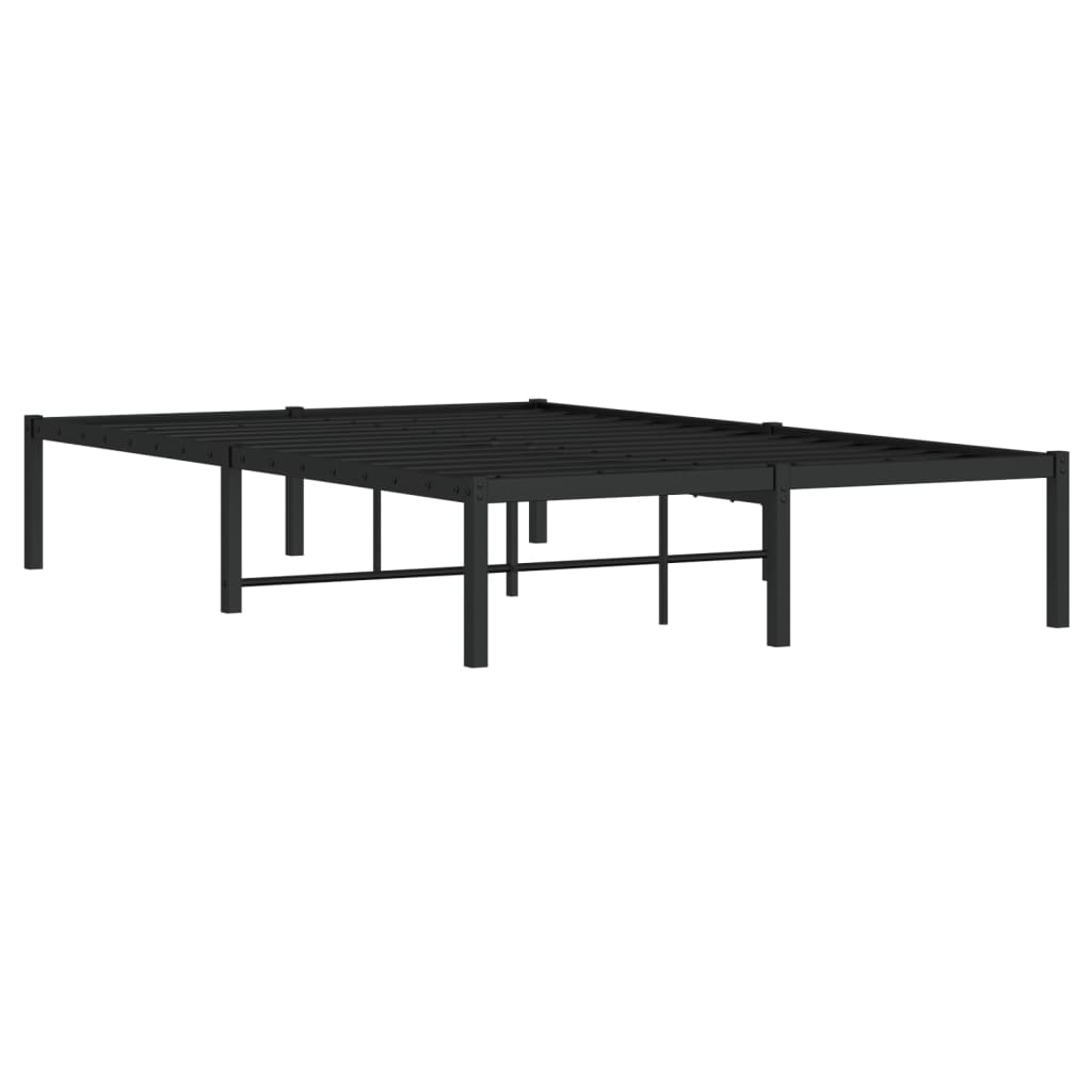 Sengeramme i metall svart 120x190 cm