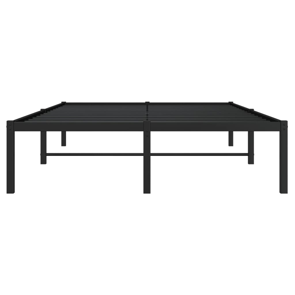 Sengeramme i metall svart 120x190 cm