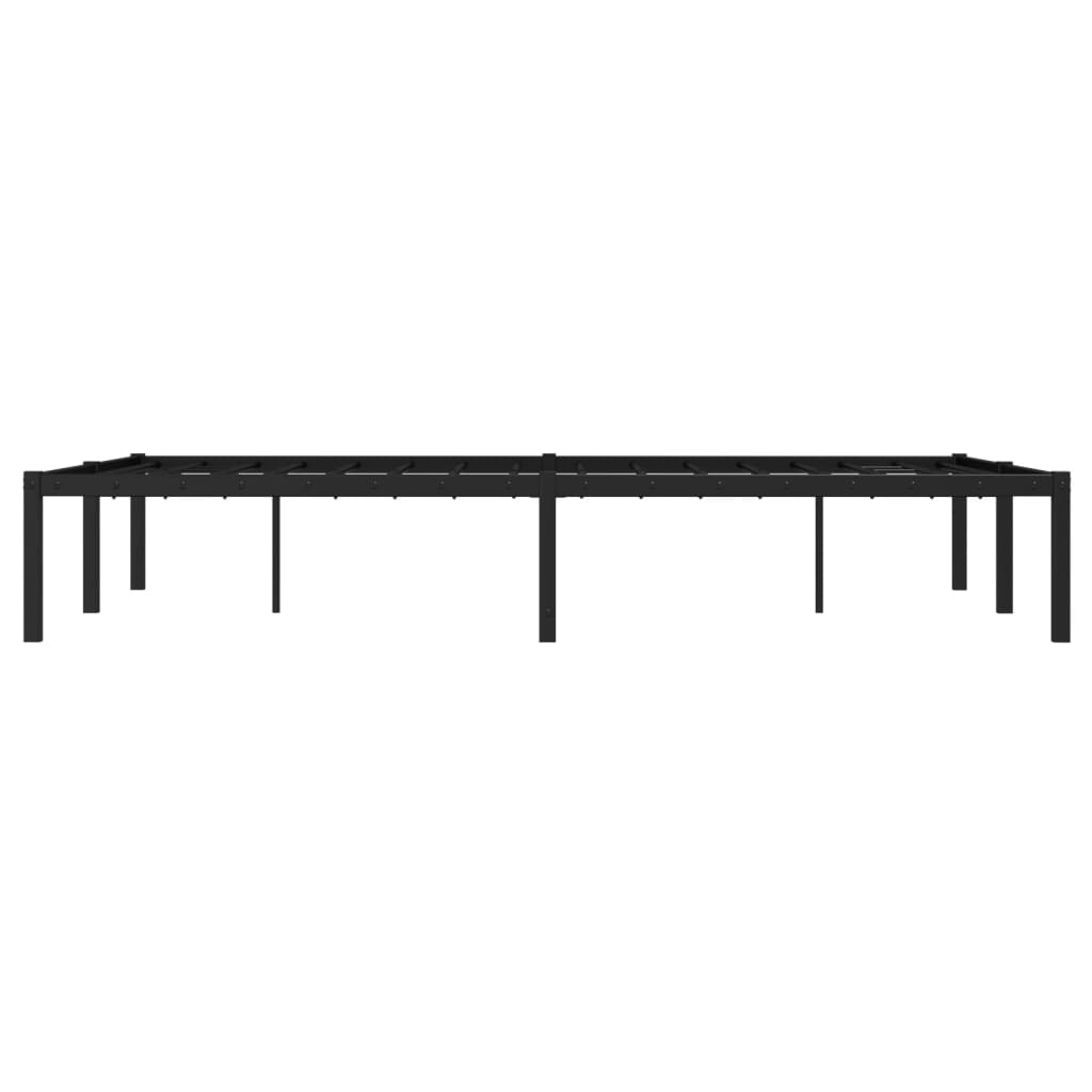 Sengeramme i metall svart 120x190 cm