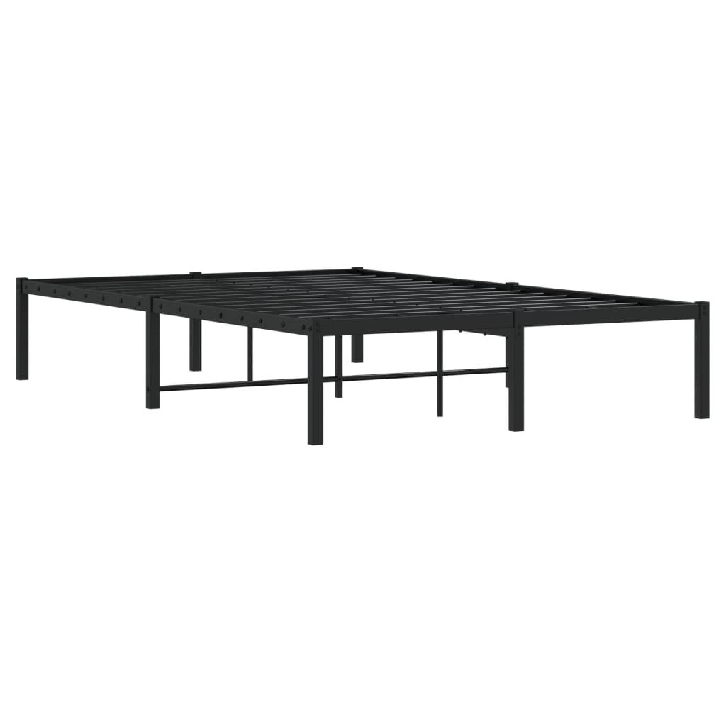 Sengeramme i metall svart 120x190 cm