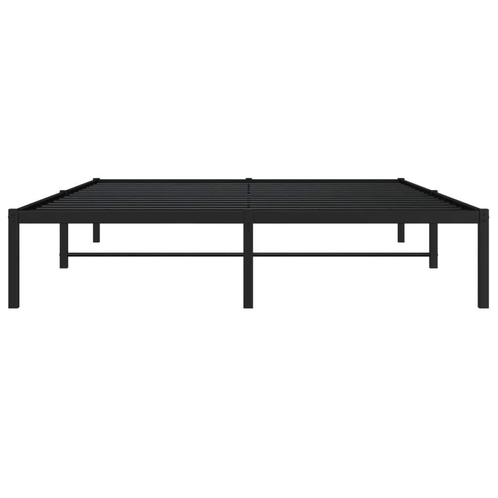 Sengeramme i metall svart 150x200 cm