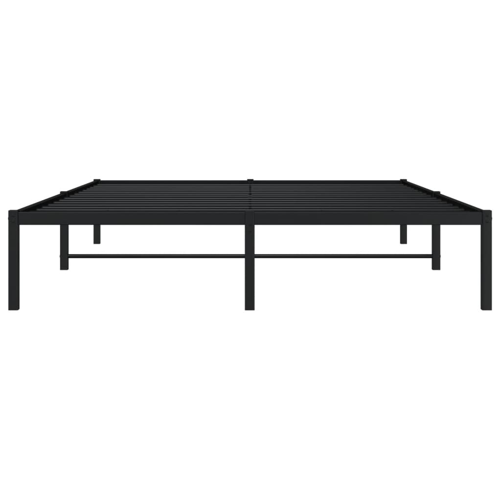 Sengeramme i metall svart 160x200 cm