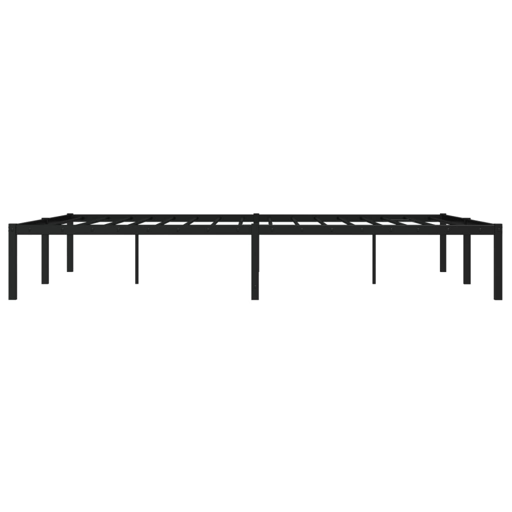 Sengeramme i metall svart 160x200 cm