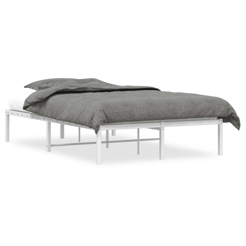 Sengeramme i metall hvit 120x190 cm
