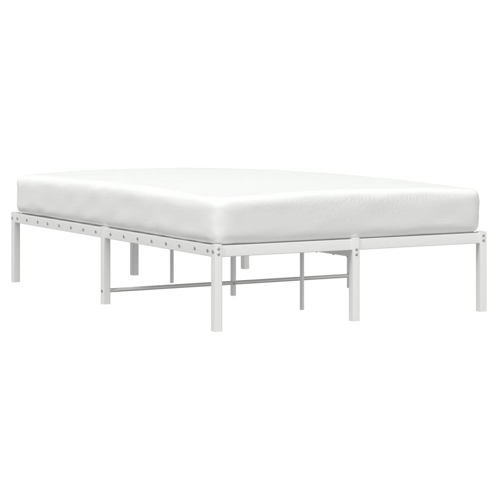 Sengeramme i metall hvit 120x190 cm