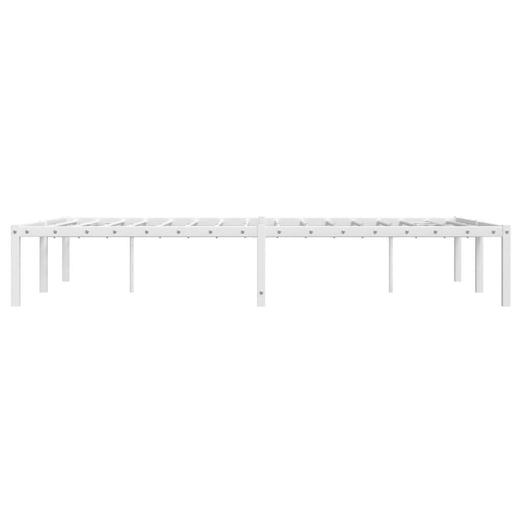 Sengeramme i metall hvit 120x190 cm